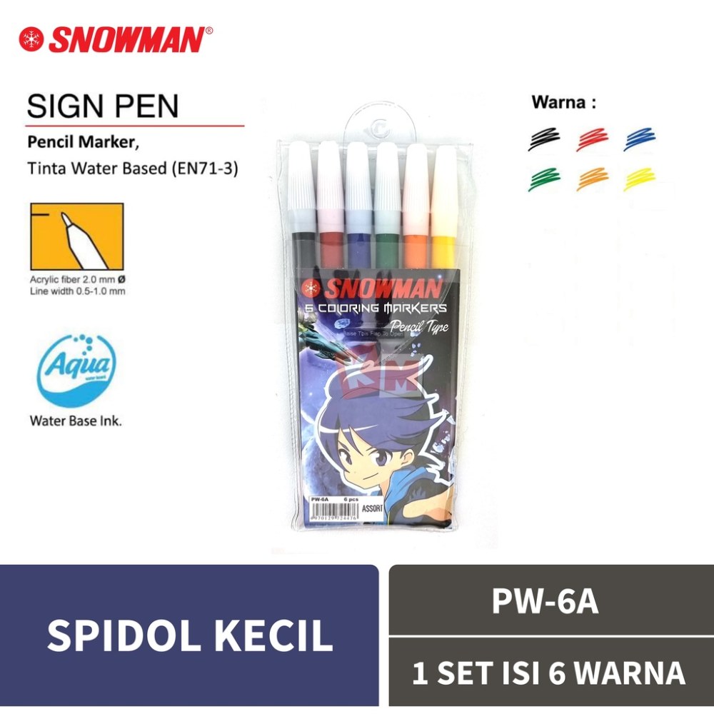 Snowman Pw-6A Spidol (Isi 24)
