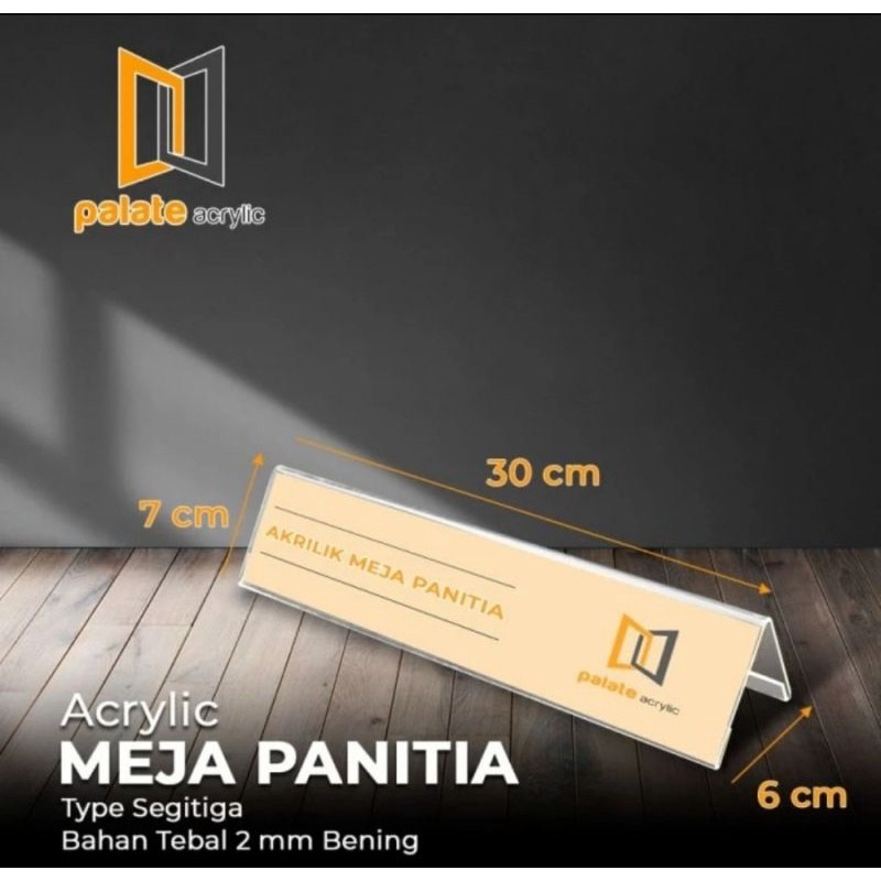 Akrilik Meja V 7X30Cm