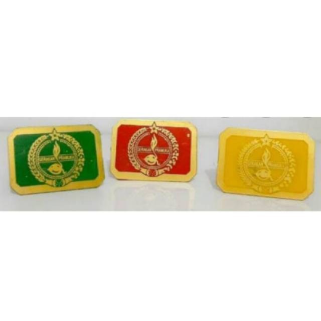 Lambang Baret Merah/Kuning/Hijau Sg/Blt Tbl