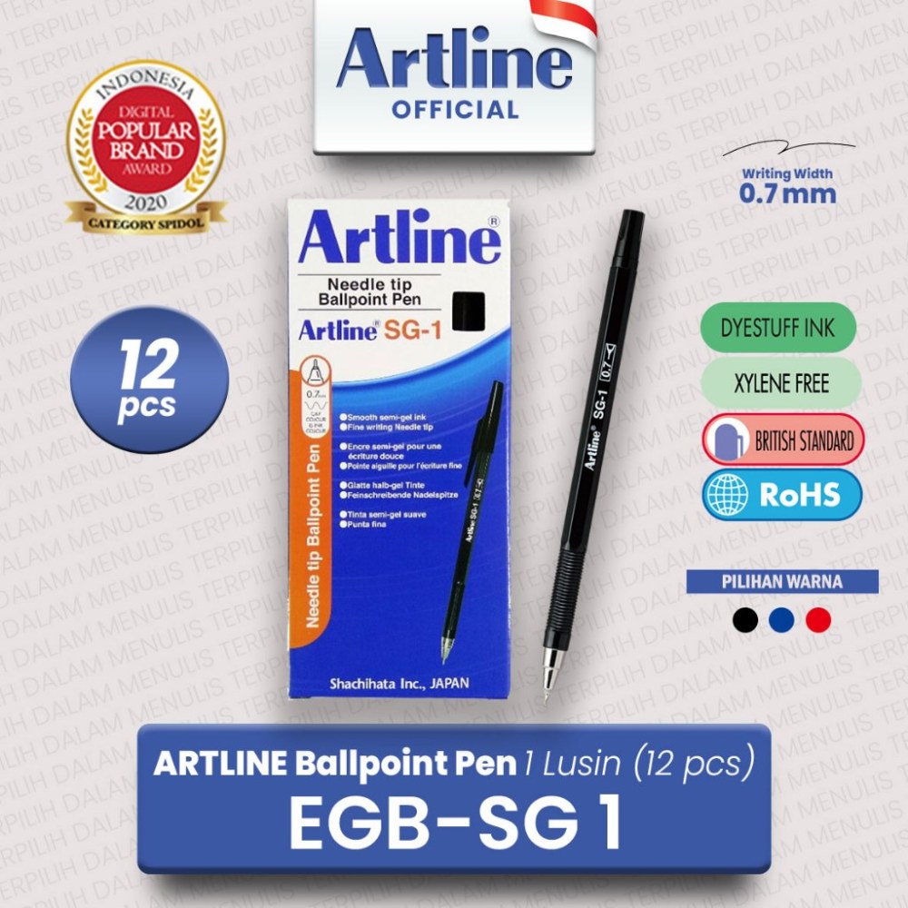 Artline Egb-Sg1P Hitam Pulpen
