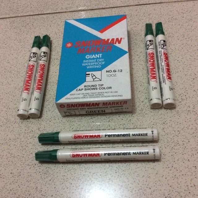 Snowman G12 Hijau Spidol