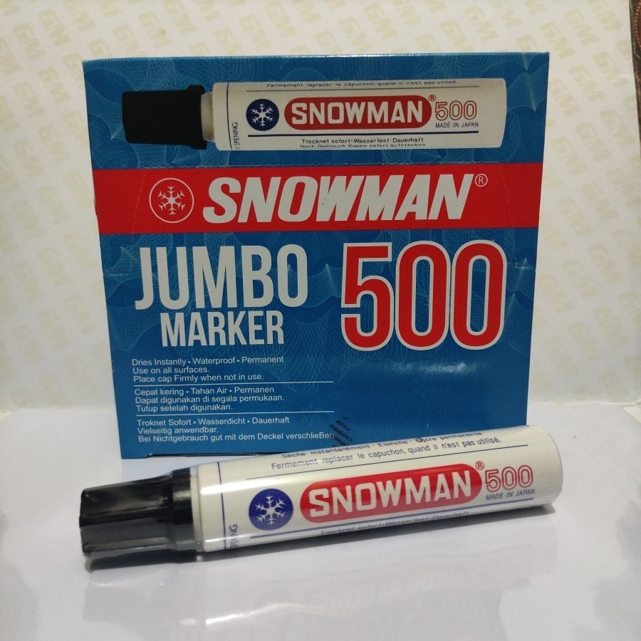 Snowman J-500 Spidol Hitam