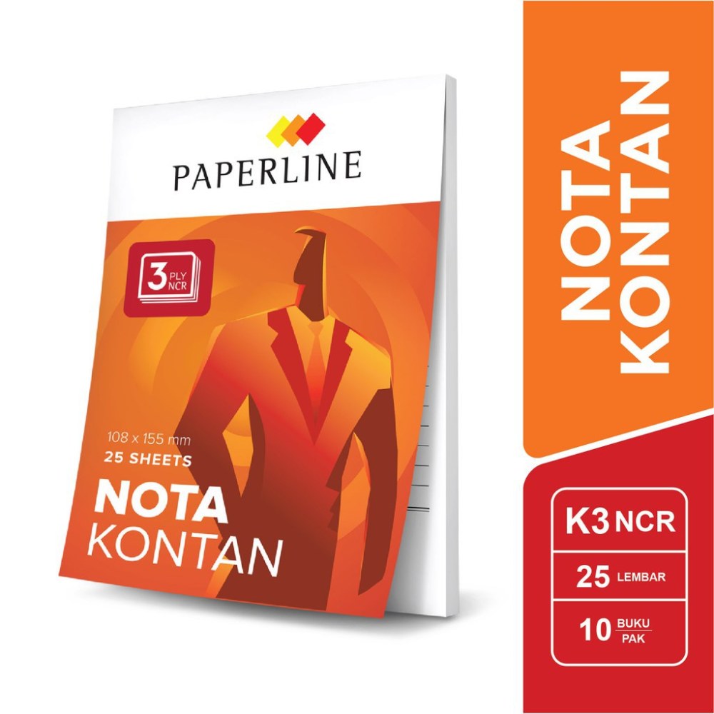Paperline Nota Kontan 3 Ply K Ncr (Isi 10)