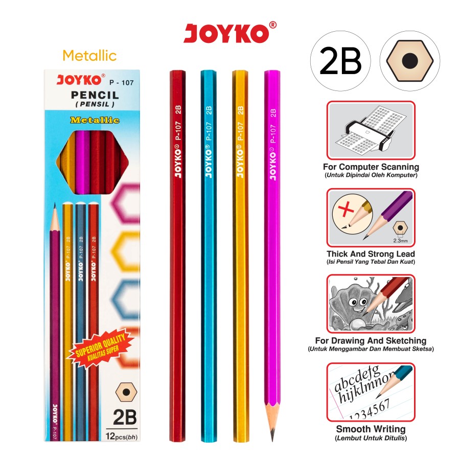JOYKO P-107 2B PENSIL/LSN