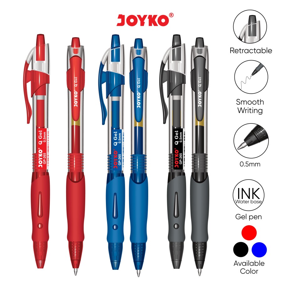 JOYKO GP-265 GEL PEN BLACK /AG25